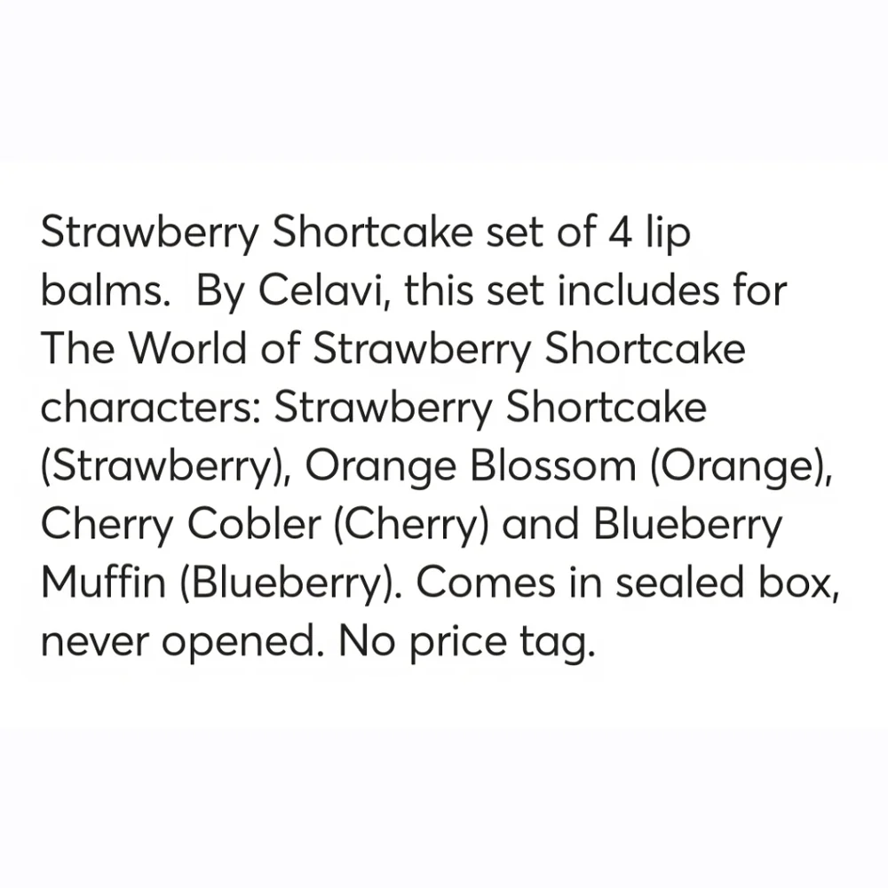 Celavi X Strawberry Shortcake Berry Sweet Lip Balm Set